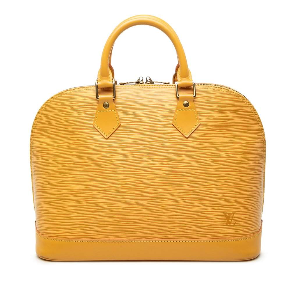 Louis Vuitton Epi Alma PM Yellow Leather Very good condition - Front View