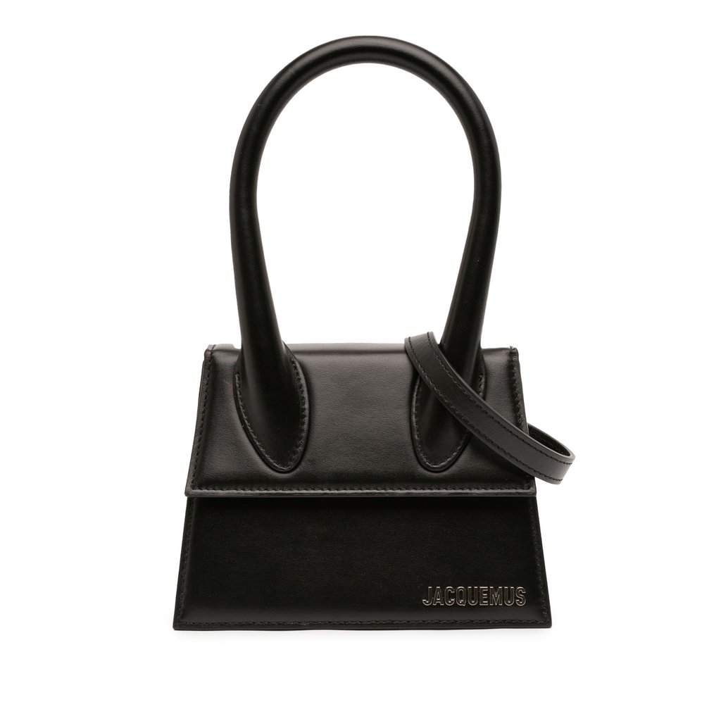 Jacquemus Leather Le Chiquito Moyen Black Leather Very good - Front View