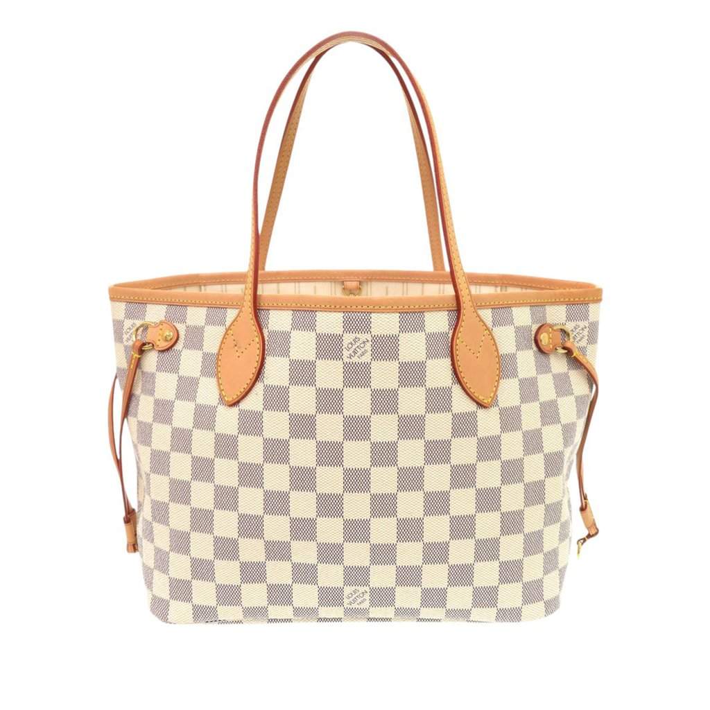 Louis Vuitton Damier Azur Neverfull PM White Very good condition - Front View