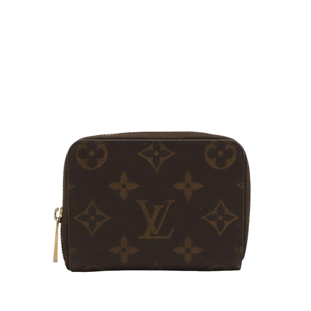 Louis Vuitton Monogram Zippy Coin Purse Brown Very good - Front View