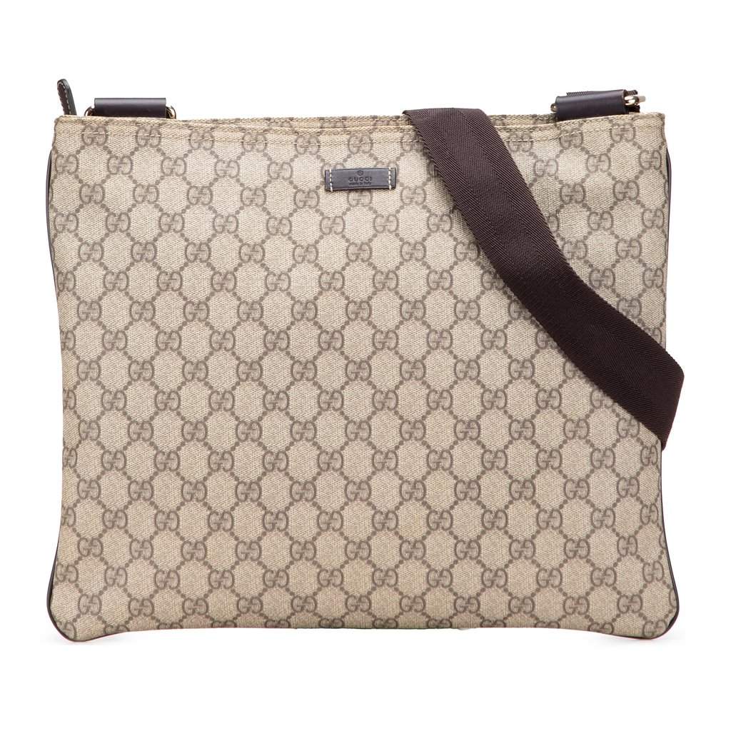 Gucci GG Supreme Crossbody Beige Very good condition - Front View