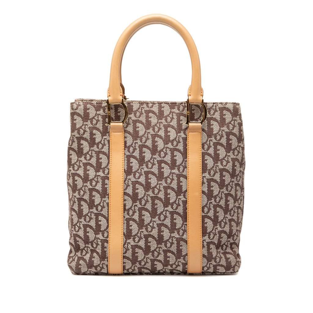 Dior Diorissimo Trotter Canvas Tote Brown Very good - Front View