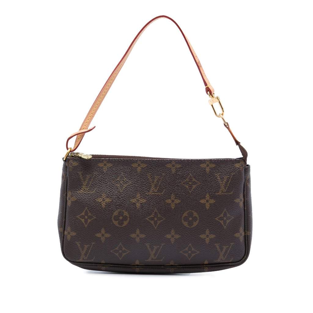 Louis Vuitton Monogram Pochette Accessoires Brown Very good - Front View