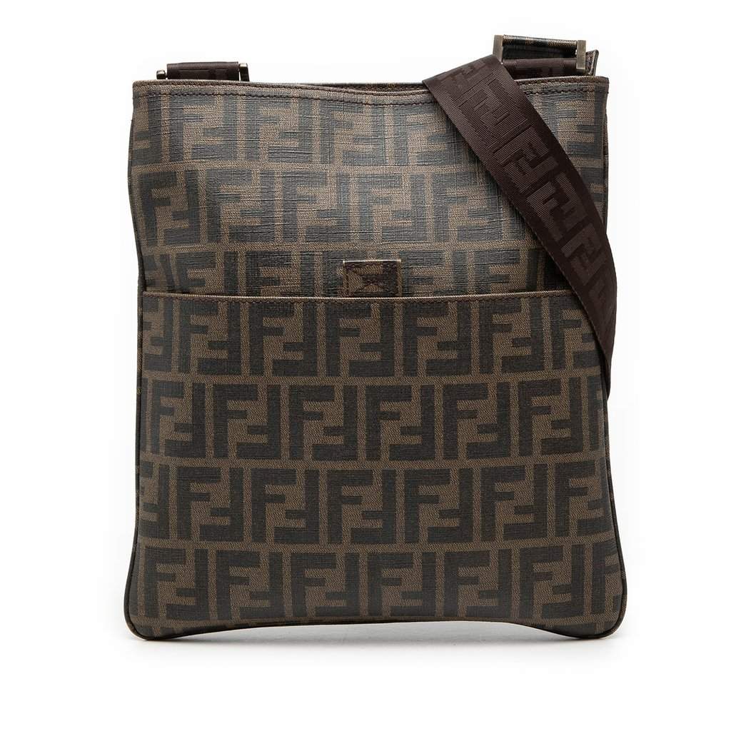 Fendi Zucca Spalmati Crossbody Brown Very good condition - Front View