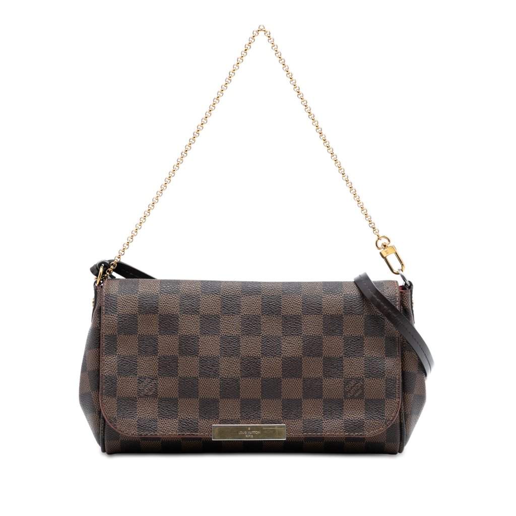 Louis Vuitton Damier Ebene Favorite MM Brown Good - Front View