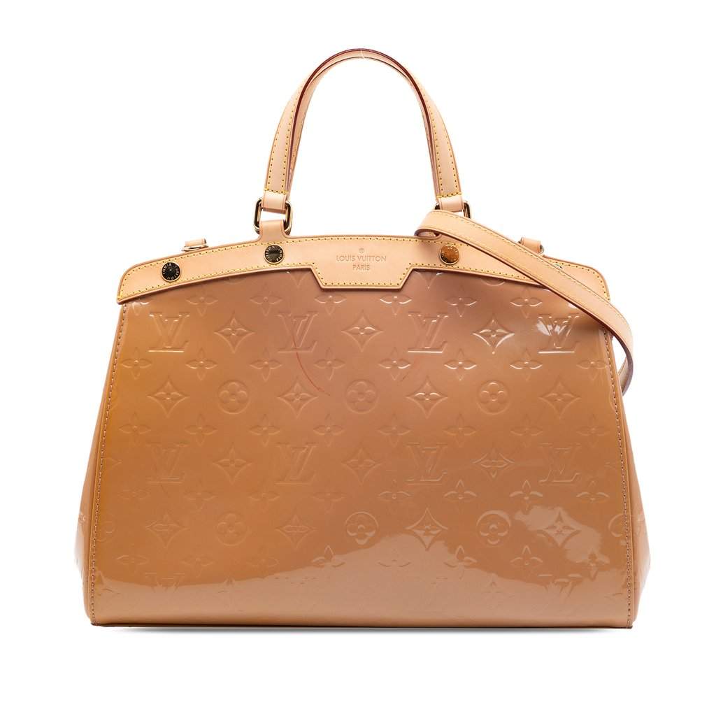 Louis Vuitton Monogram Vernis Brea MM Brown Leather Very good condition - Front View