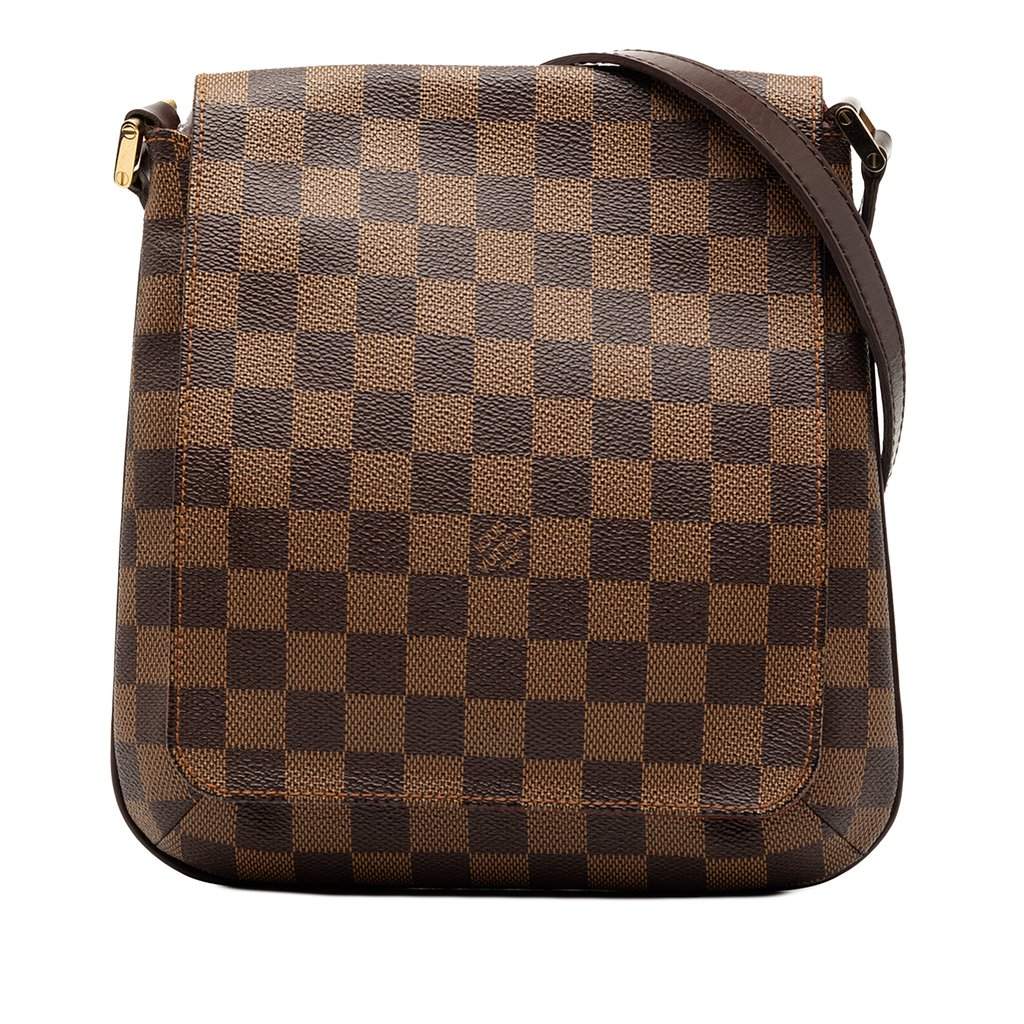 Louis Vuitton Damier Ebene Musette Salsa Long Strap Brown Very good - Front View