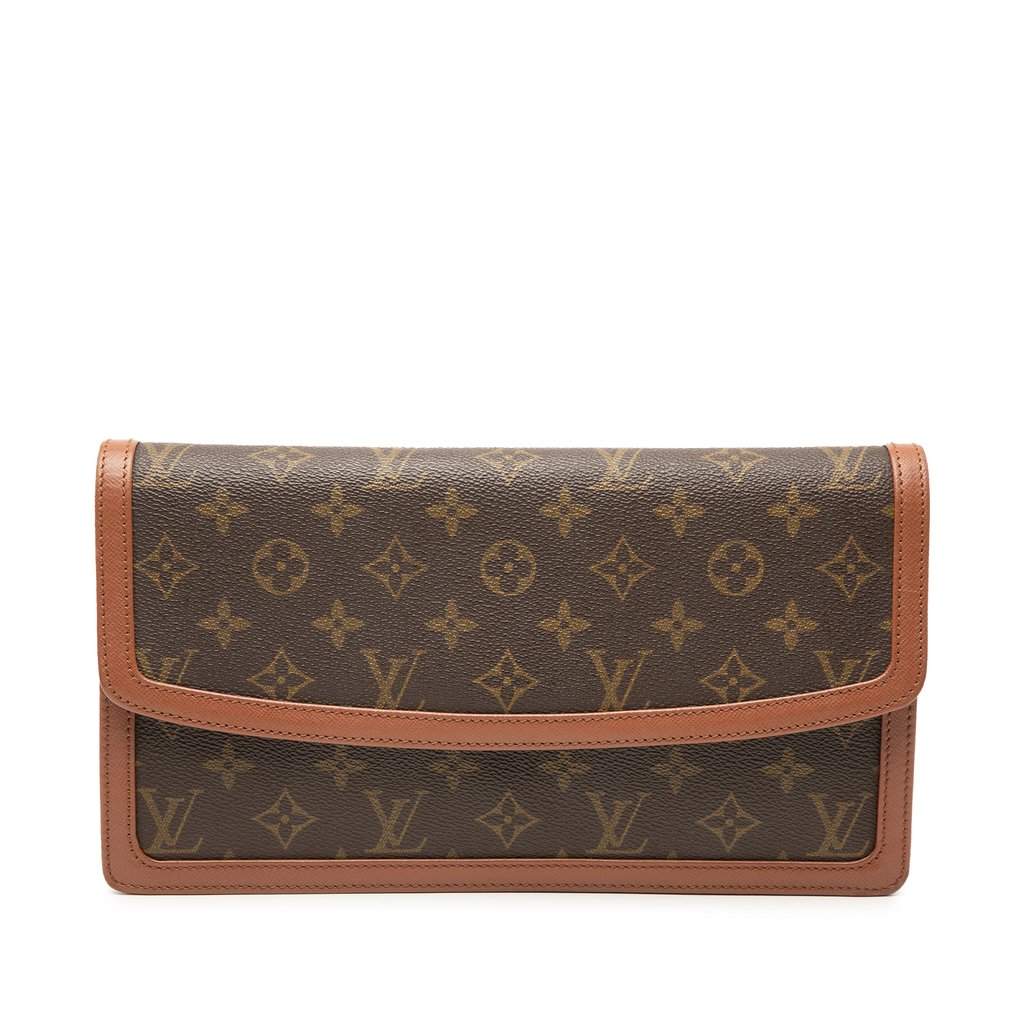 Louis Vuitton Monogram Pochette Dame GM Brown Very good condition - Front View