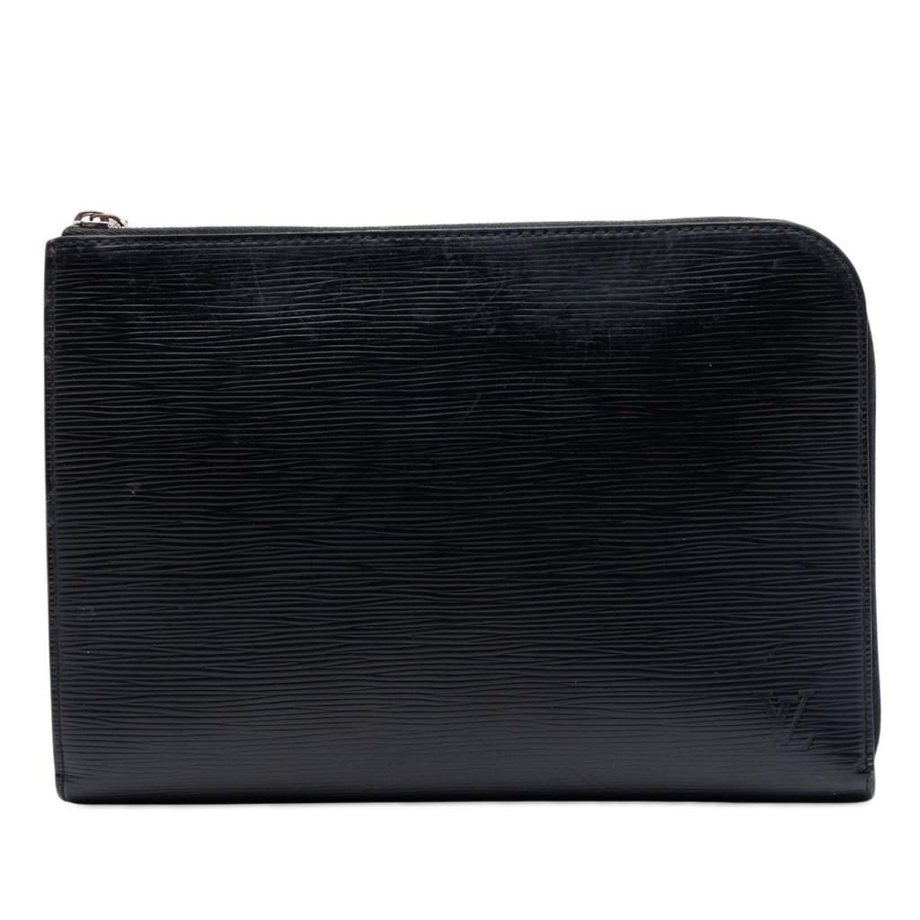 Louis Vuitton Epi Pochette Jour PM Black Leather Very good condition - Front View
