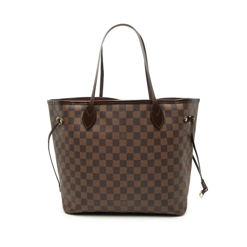 Louis Vuitton Damier Ebene Neverfull MM Brown Very good - Front View