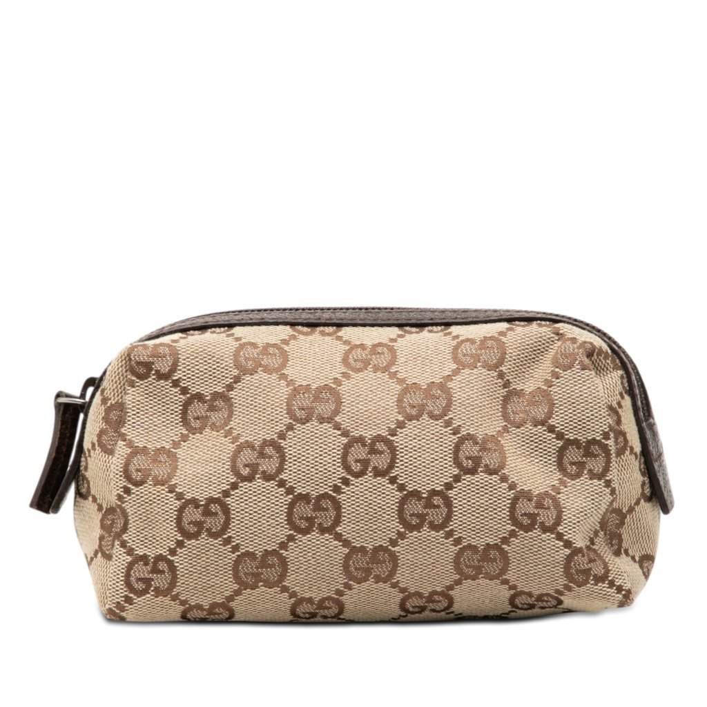 Gucci GG Canvas Balthus Cosmetic Pouch Beige Very good condition - Front View