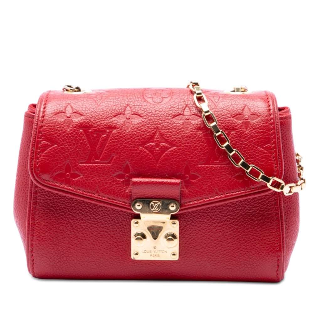 Louis Vuitton Monogram Empreinte Saint Germain BB Red Leather Very good condition - Front View