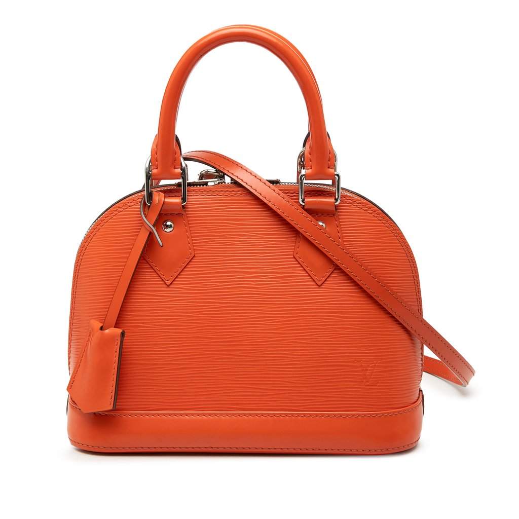 Louis Vuitton Epi Alma BB Orange Leather Very good - Front View