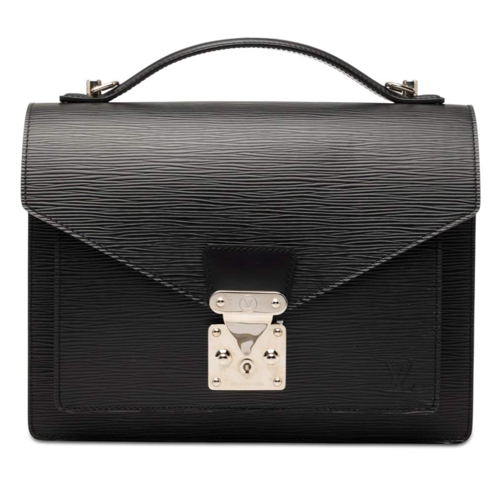 Louis Vuitton Epi Monceau 28 Black Leather Very good condition - Front View