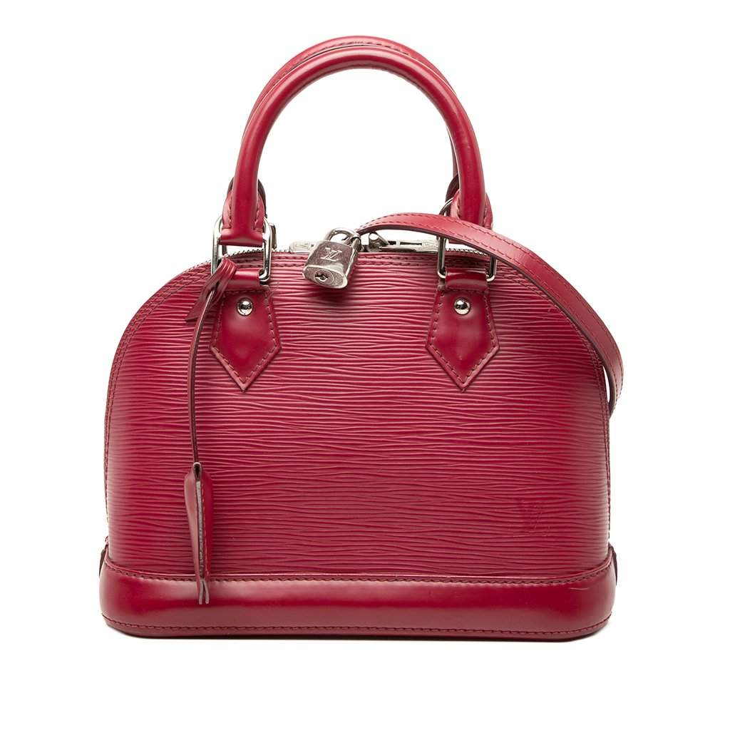 Louis Vuitton Epi Alma BB Red Leather Very good - Front View