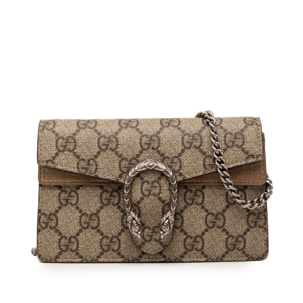 Gucci Mini GG Supreme Dionysus Crossbody Beige Very good condition - Front View