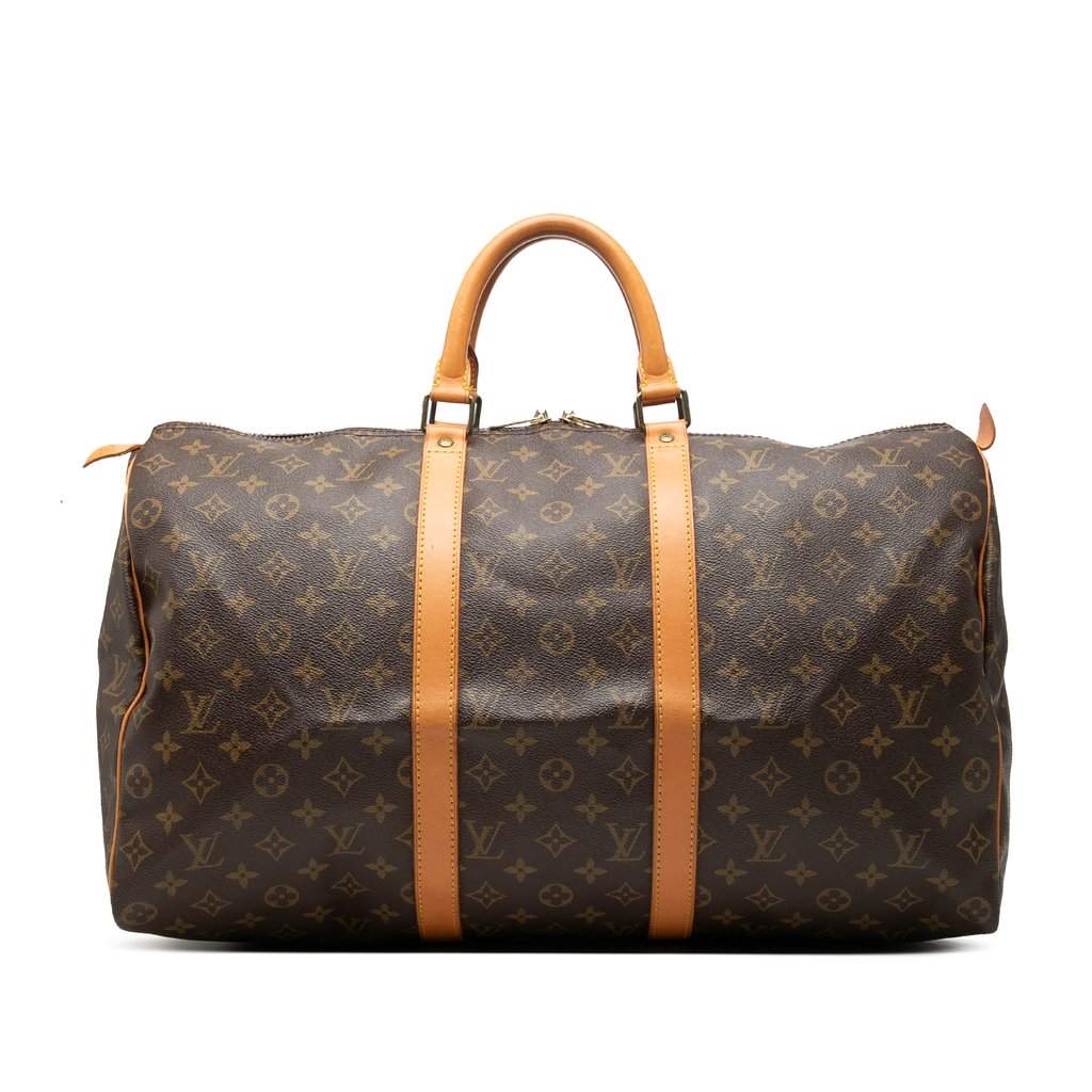 Louis Vuitton Monogram Keepall 50 Brown Very good - Front View