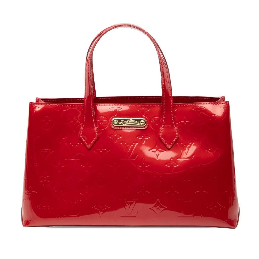 Louis Vuitton Monogram Vernis Wilshire PM Red Leather Very good condition - Front View