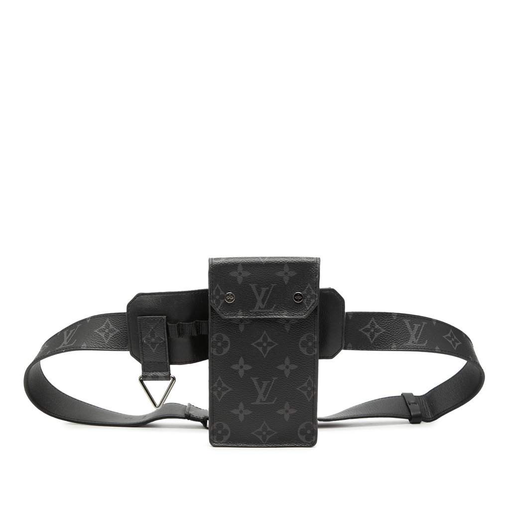 Louis Vuitton Monogram Eclipse Utility Belt Bag Black Very good condition - Front View