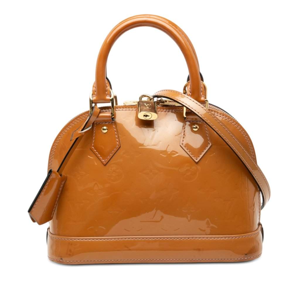 Louis Vuitton Monogram Vernis Alma BB Brown Leather Very good - Front View