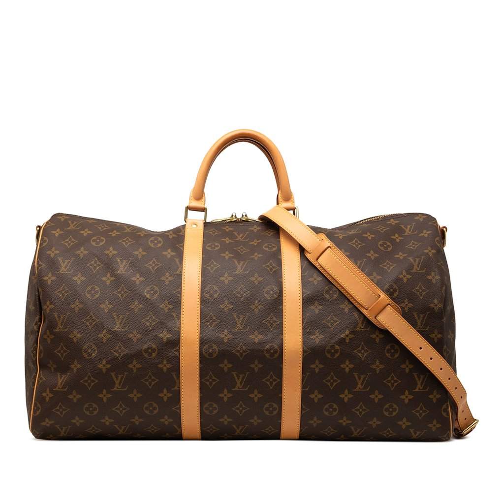 Louis Vuitton Monogram Keepall Bandouliere 55 Brown Very good condition - Front View