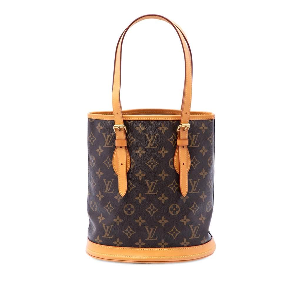 Louis Vuitton Monogram Petit Bucket Brown Very good - Front View