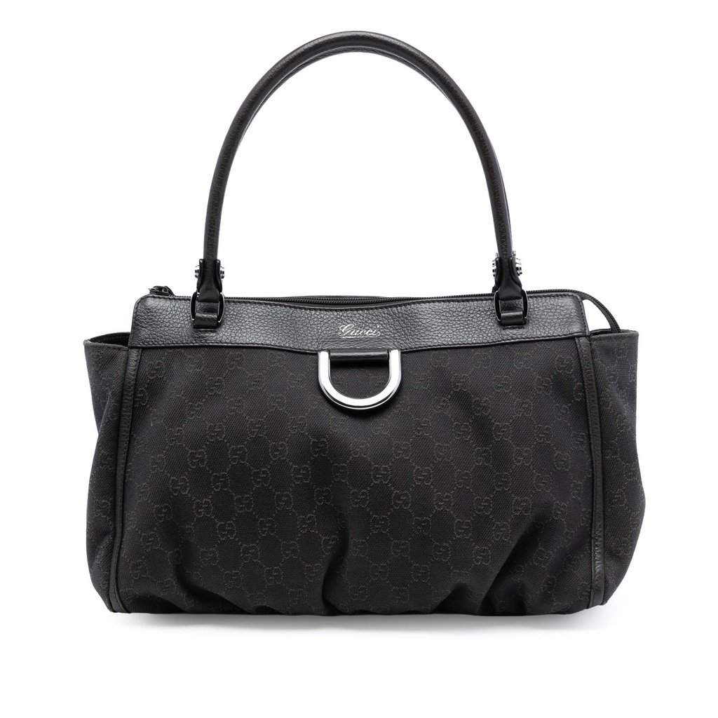 Gucci GG Canvas Abbey D Ring Tote Brown Very good - Front View