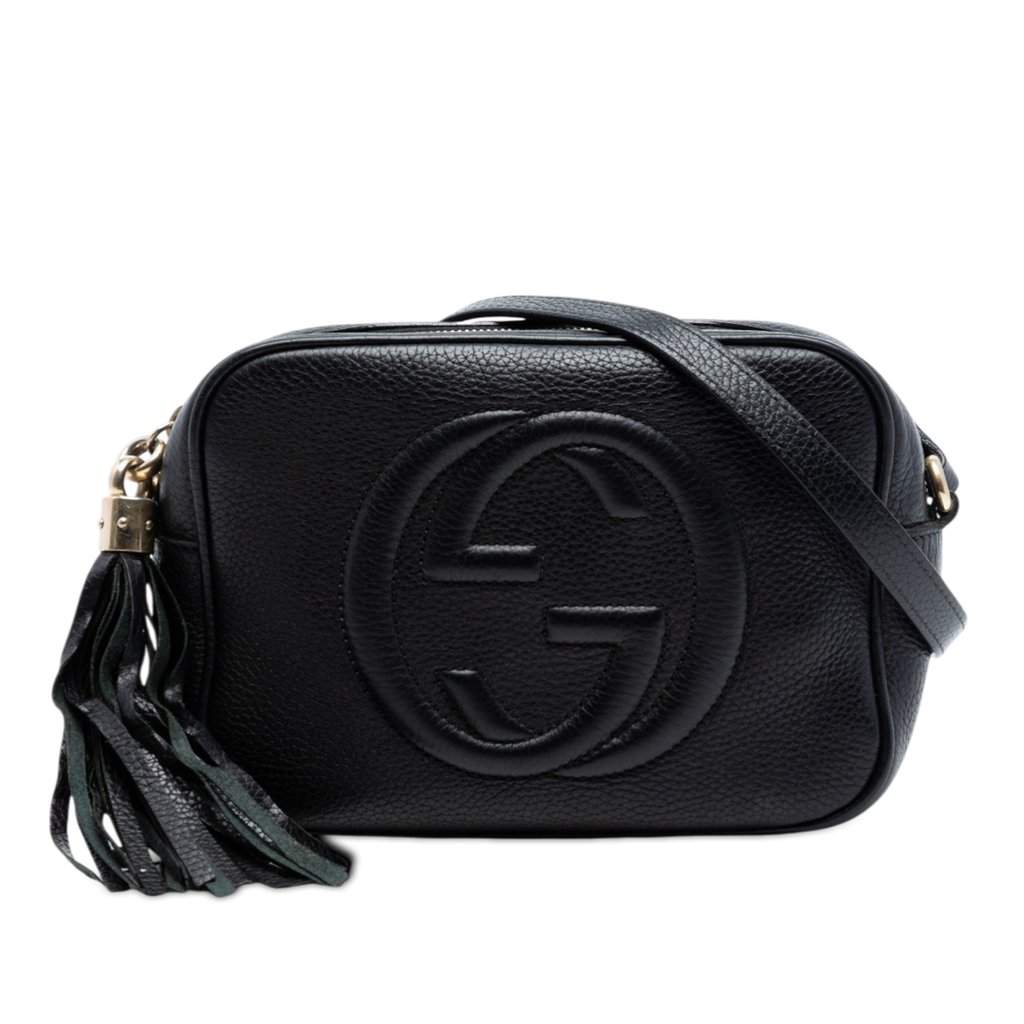 Gucci Leather Soho Disco Crossbody Black Leather Very good condition - Front View