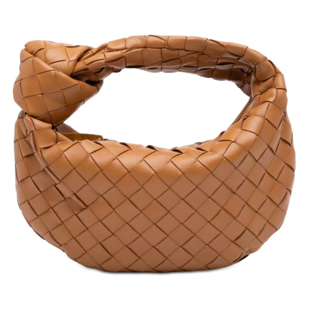 Bottega Veneta Mini Nappa Intrecciato Jodie Brown Leather Very good condition - Front View