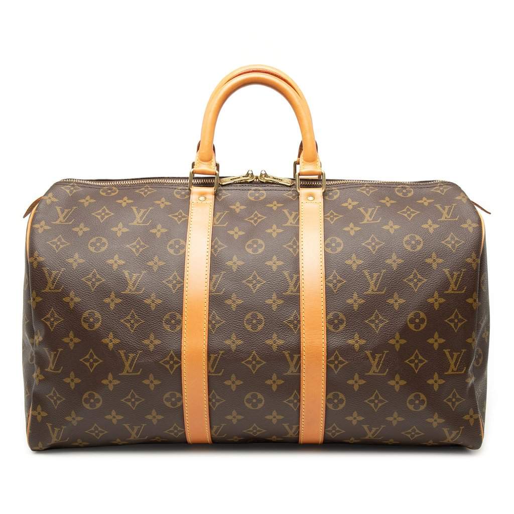 Louis Vuitton Monogram Keepall 45 Brown Very good - Front View