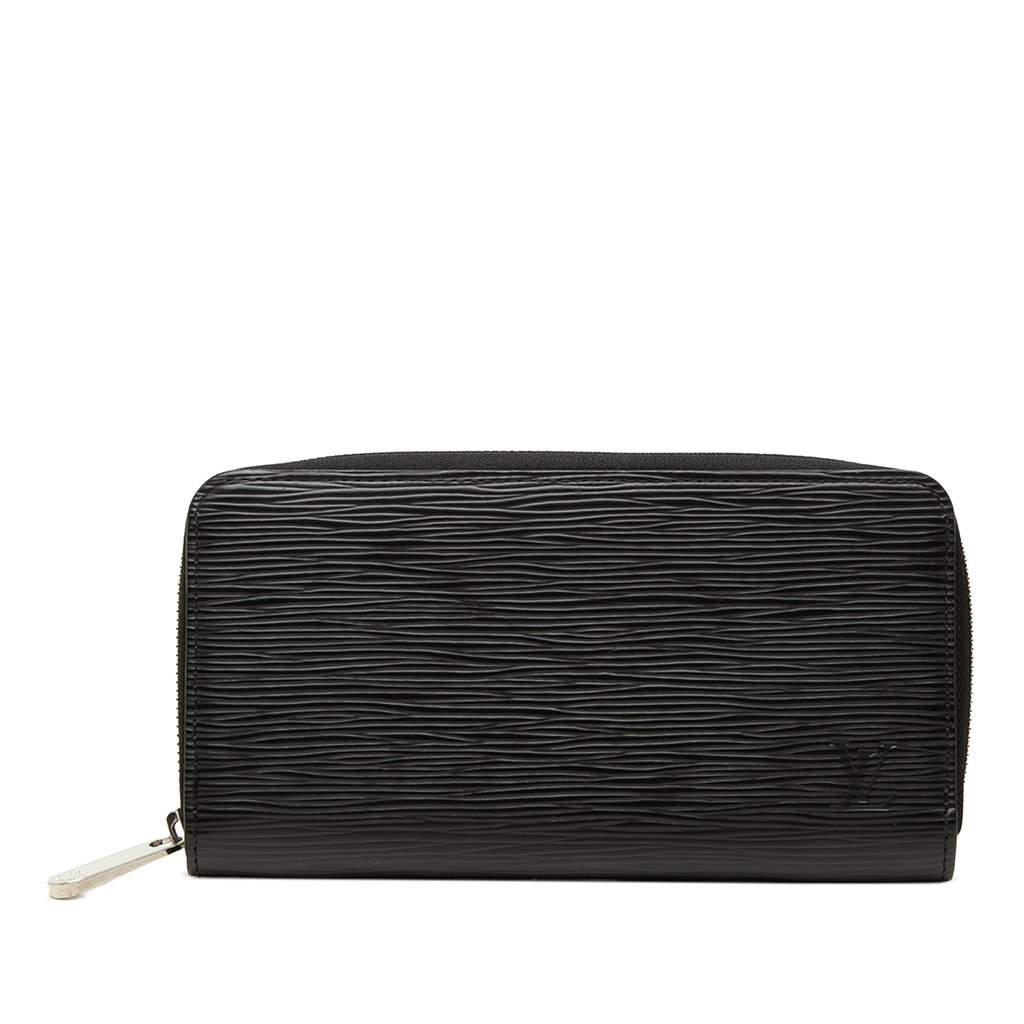 Louis Vuitton Epi Zippy Long Wallet Black Leather Very good condition - Front View