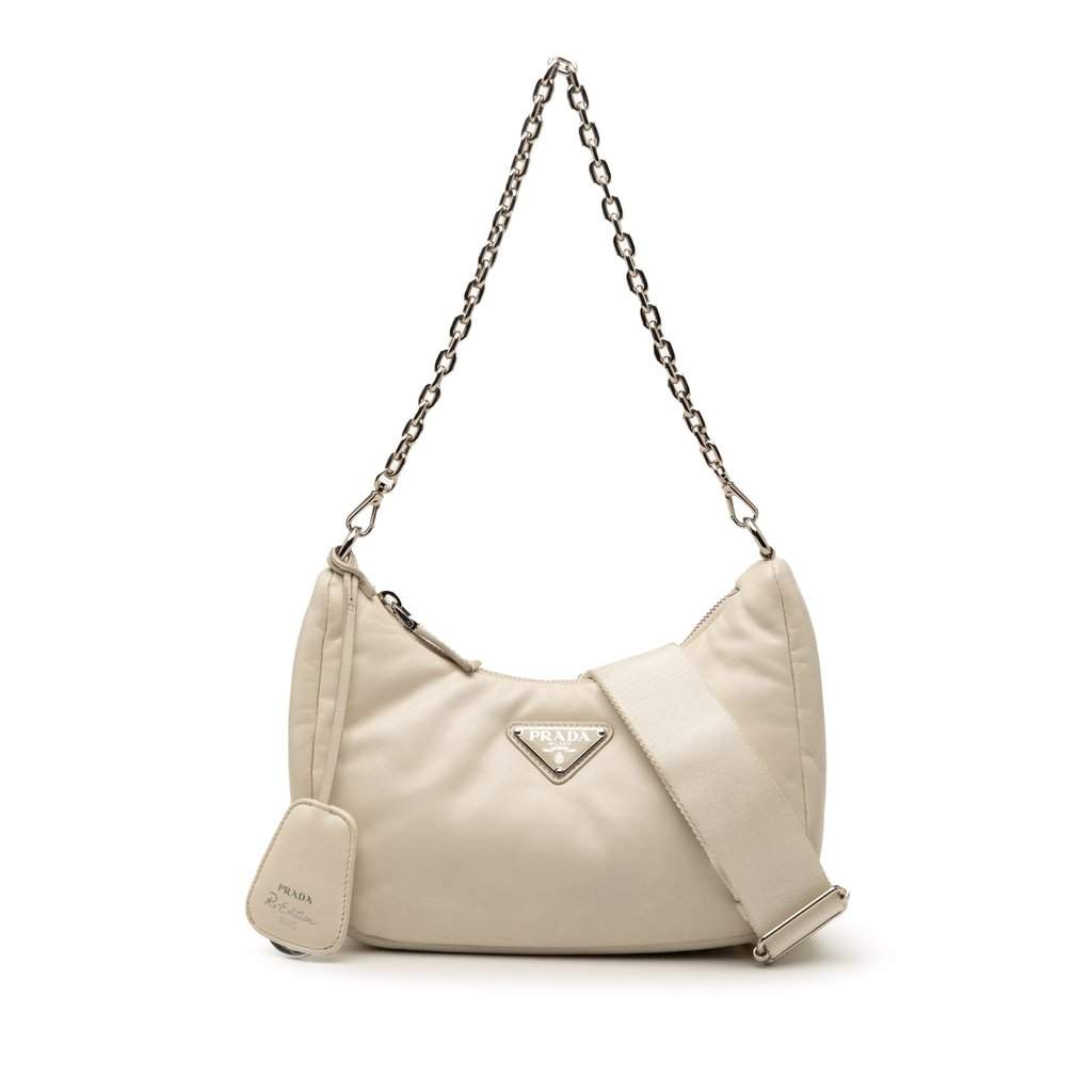 Prada Nappa Soft Padded Re Edition 2005 Satchel Brown Leather Very good condition - Front View
