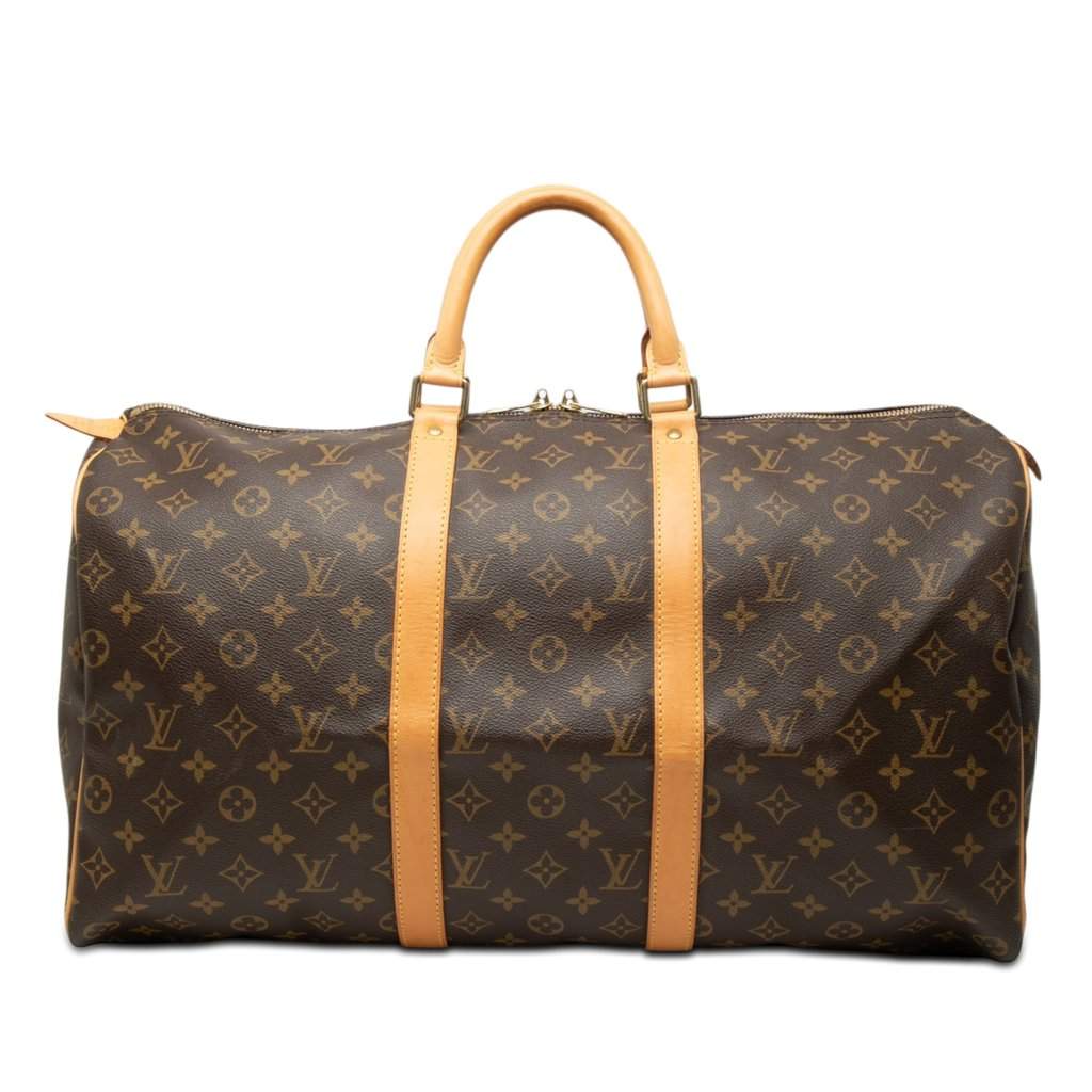 Louis Vuitton Monogram Keepall 50 Brown Very good - Front View