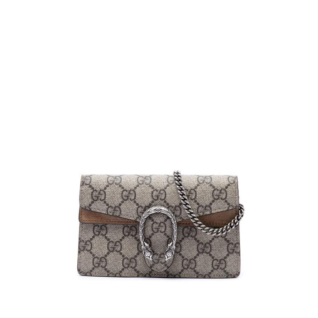 Gucci Mini GG Supreme Dionysus Crossbody Beige Very good - Front View
