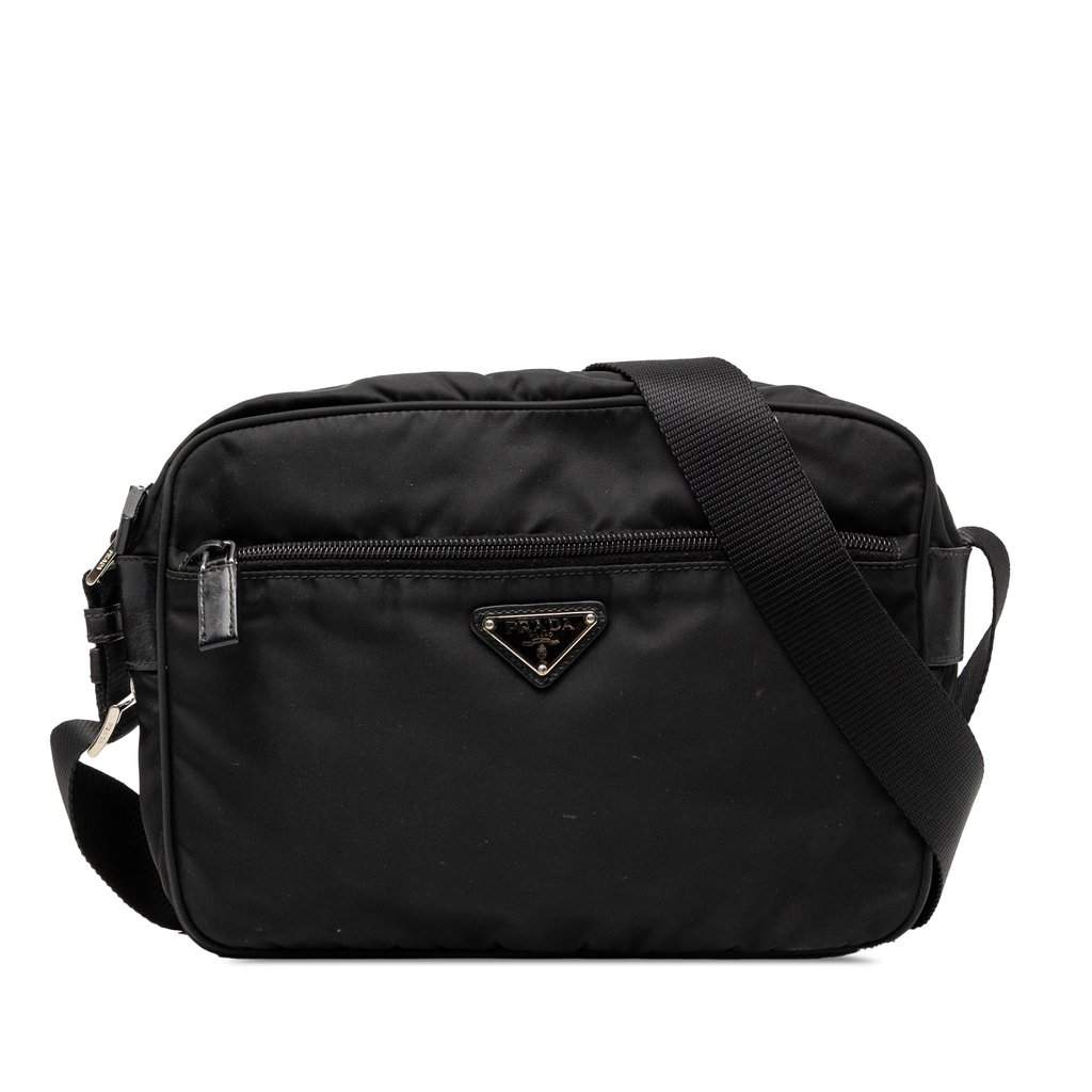 Prada Tessuto Camera Bag Black Very good condition - Front View