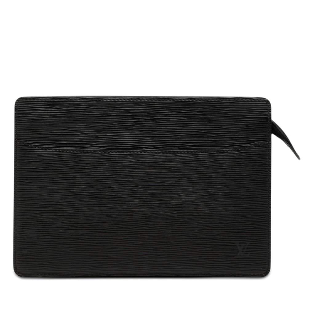 Louis Vuitton Epi Pochette Homme Black Leather Good condition - Front View
