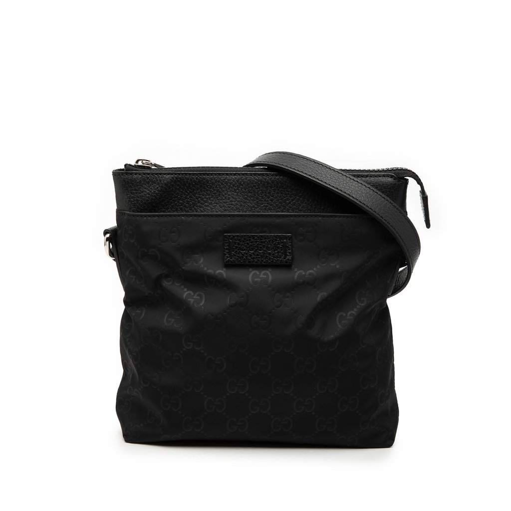 Gucci GG Nylon Crossbody Black Very good condition - Front View