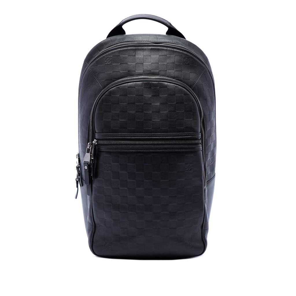 Louis Vuitton Damier Infini Michael Black Leather Very good condition - Front View