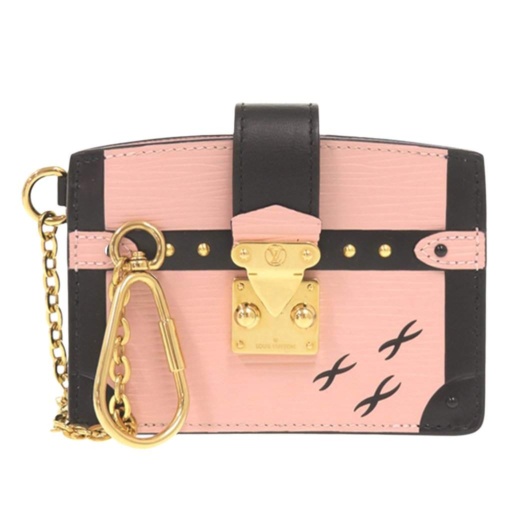 Louis Vuitton Epi Trunk Card Holder Pink Leather Very good condition - Front View