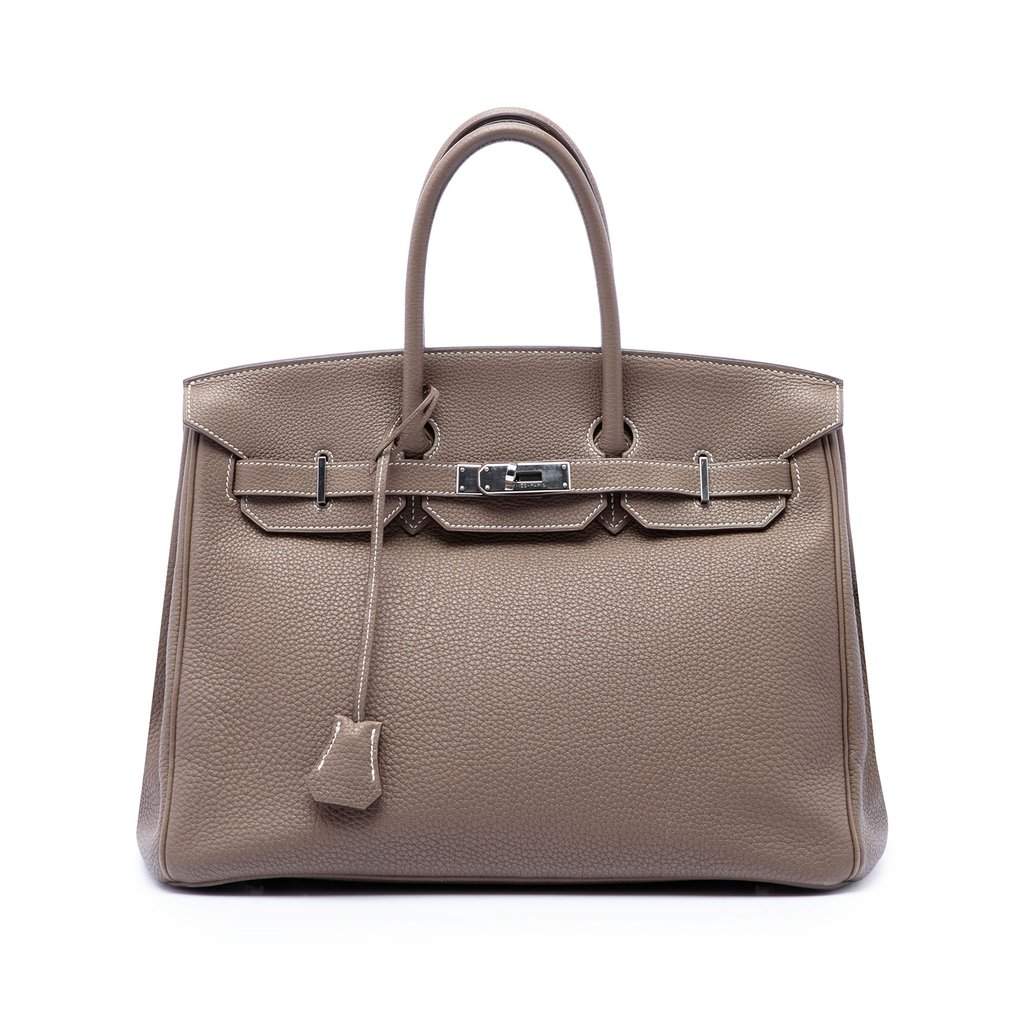 Hermès Togo Birkin Retourne 35 Brown Leather Very good condition - Front View