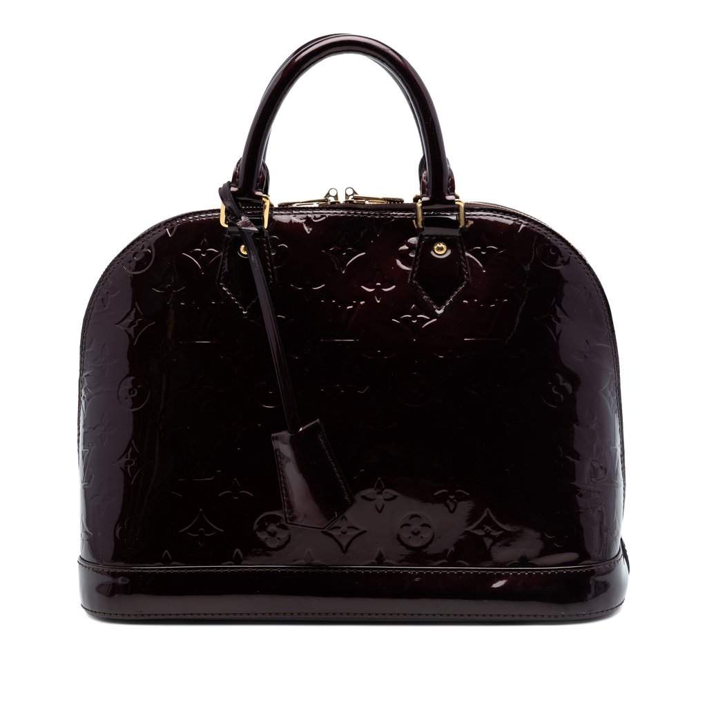 Louis Vuitton Monogram Vernis Alma PM Purple Leather Very good condition - Front View