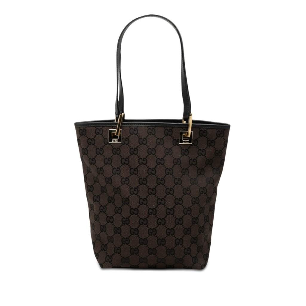 Gucci GG Canvas Tote Brown Very good condition - Front View