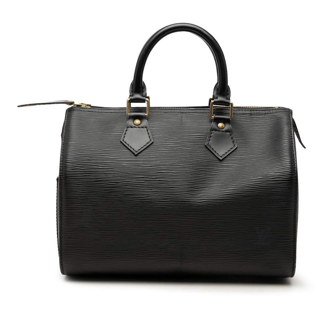 Louis Vuitton Epi Speedy 25 Black Leather Very good condition - Front View