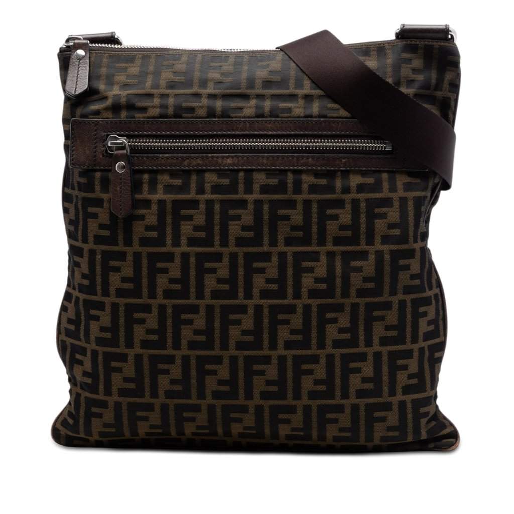 Fendi Zucca Canvas Crossbody Brown Very good condition - Front View
