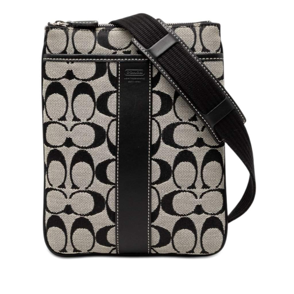 Coach Jacquard North South Crossbody MultiColor Very good - Front View