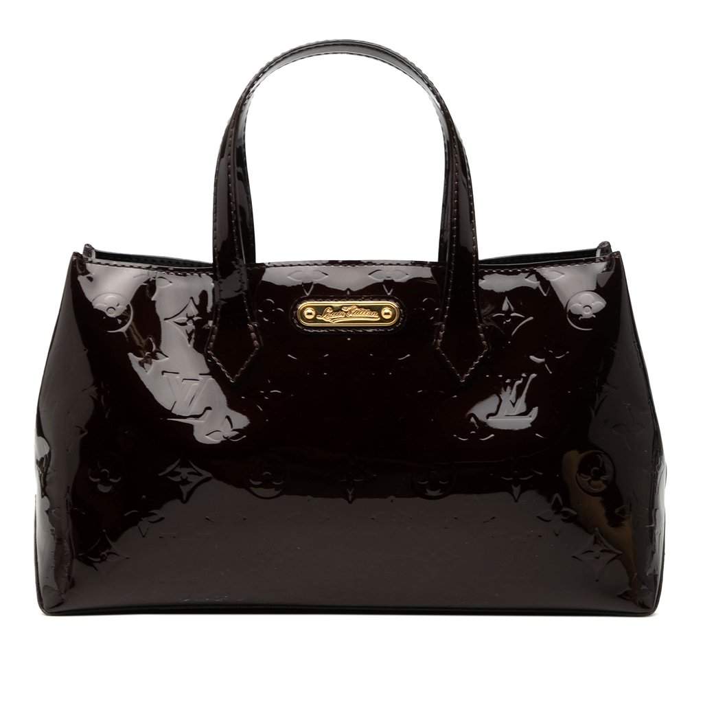 Louis Vuitton Monogram Vernis Wilshire PM Purple Leather Very good condition - Front View