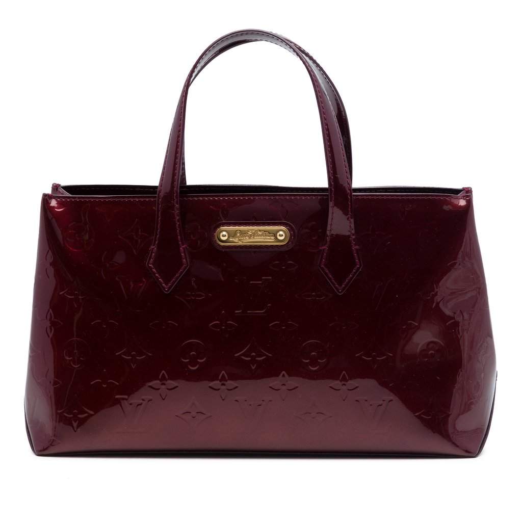 Louis Vuitton Monogram Vernis Wilshire PM Red Leather Very good - Front View