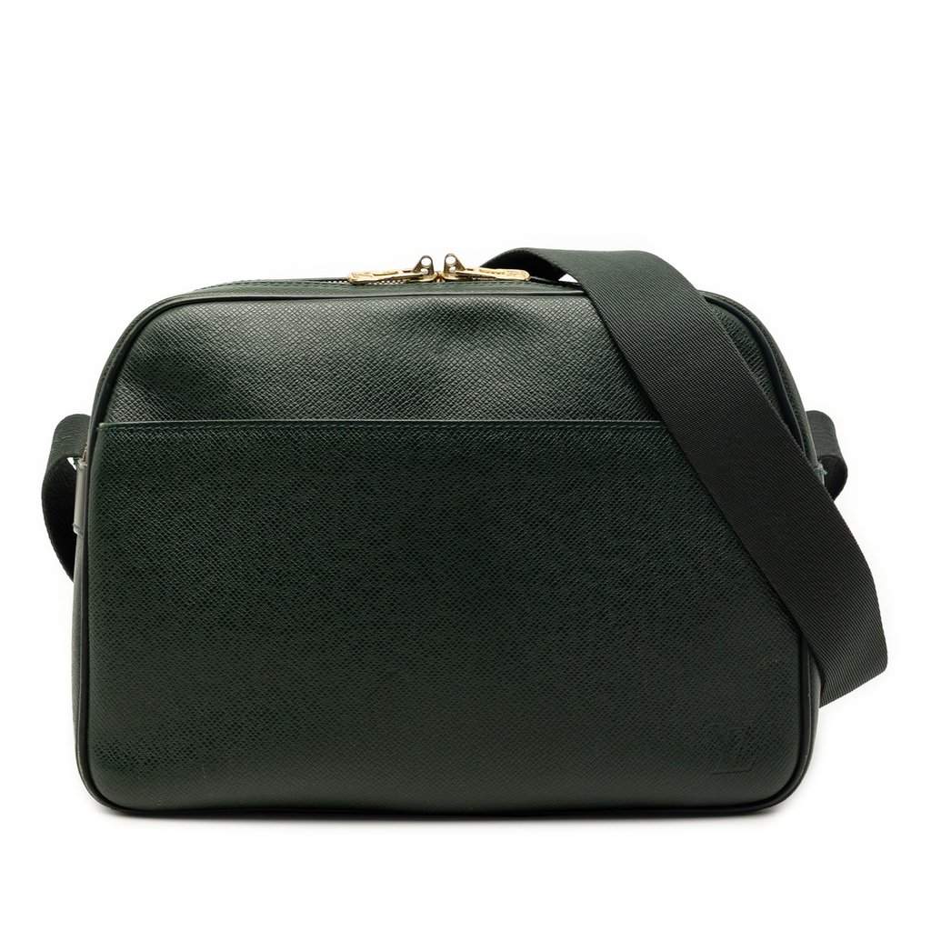 Louis Vuitton Taiga Reporter PM Green Leather Very good - Front View