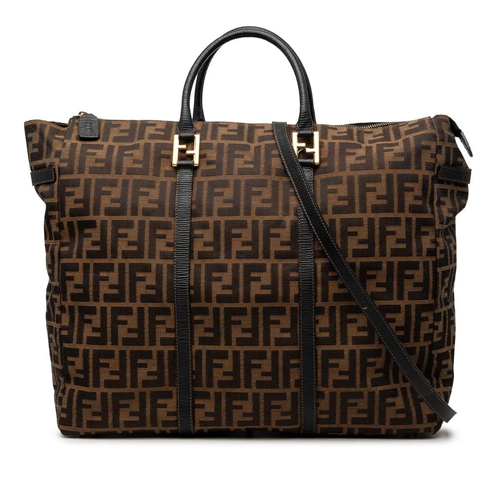 Fendi Zucca Canvas Satchel Brown Good condition - Front View