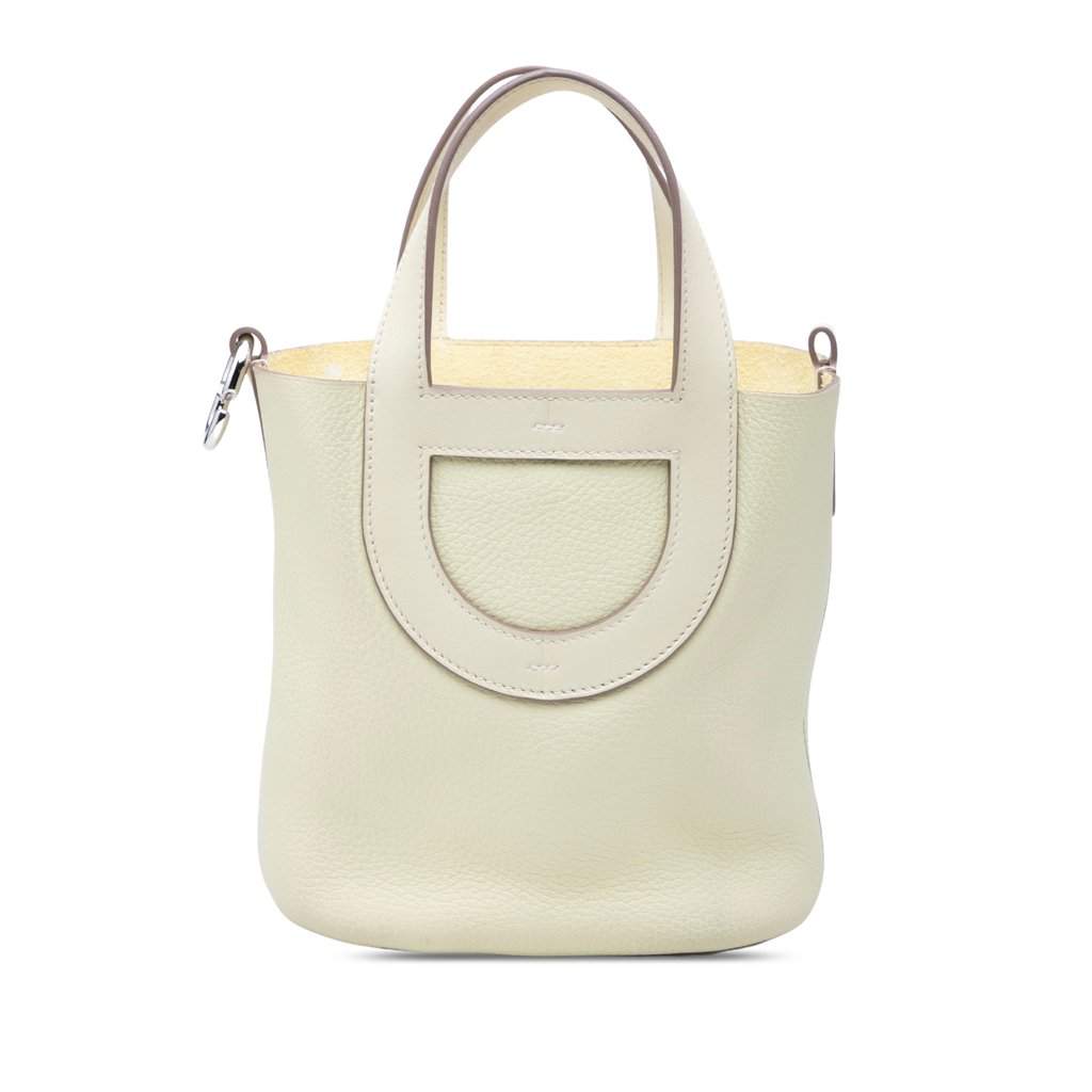 Hermès Clemence and Swift In The Loop 18 Yellow Leather Very good - Front View